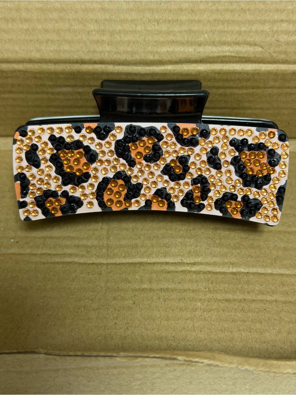Diamond Art Leopard & Zebra Print Hair Claw Clip - Sealed - Picture 4 of 5